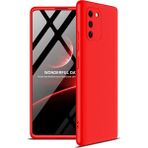 Wowacs Samsung Galaxy A91 (S10 Lite) ile Uyumlu Kılıf 3 Parçalı Tam Koruma Dayanıklı Soft Ince Kılıf - Kırmızı