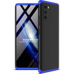 Wowacs Samsung Galaxy A91 (S10 Lite) ile Uyumlu Kılıf 3 Parçalı Tam Koruma Dayanıklı Soft Ince Kılıf - Siyah - Mavi
