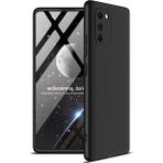 Wowacs Samsung Galaxy A91 (S10 Lite) ile Uyumlu Kılıf 3 Parçalı Tam Koruma Dayanıklı Soft Ince Kılıf - Siyah