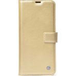 Wowacs Samsung Galaxy J7 Prime ile Uyumlu Kılıf Kart ve Para Bölmeli Cüzdanlı Kapaklı Telefon Kılıfı Kapak - Gold