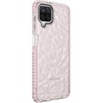 Wowacs Samsung Galaxy M12 Uyumlu Kılıf Prizmatik Tasarım Dayanıklı Kenarlar Şık Tasarım Kılıf - Pembe