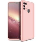 Wowacs Samsung Galaxy M31 ile Uyumlu Kılıf 3 Parçalı Tam Koruma Dayanıklı Soft Ince Kılıf - Rose