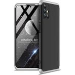 Wowacs Samsung Galaxy M31S ile Uyumlu Kılıf 3 Parçalı Tam Koruma Dayanıklı Soft Ince Kılıf - Siyah - Gri