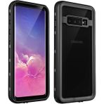 Wowacs Samsung Galaxy Note 8 Uyumlu Kılıf Su Geçirmez 360 Derece Koruma Waterproof Telefon Kılıfı Kabı - Şeffaf Siyah