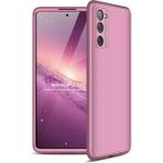 Wowacs Samsung Galaxy S20 Fe ile Uyumlu Kılıf 3 Parçalı Tam Koruma Dayanıklı Soft Ince Kılıf - Rose