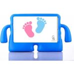 Wowacs Samsung Galaxy Tab A7 SM-T500 (T505/T507) ile Uyumlu Silikon Kollu Çocuklar Için Tablet Kılıfı - Mavi