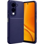 Wowacs Vivo Y29S Uyumlu Kılıf Karbon Tasarım Kamera Korumalı Silikon Telefon Kılıfı Kapak - Lacivert