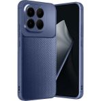 Wowacs Xiaomi 15T Uyumlu Kılıf Karbon Tasarım Kamera Korumalı Silikon Telefon Kılıfı Kapak - Lacivert