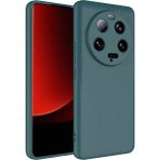 Wowacs Xiaomi Mi 13 Ultra ile Uyumlu Kılıf Içi Kadife Lansman Tasarım Telefon Kılıfı Kapak - Koyu Yeşil
