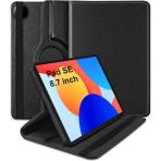 Wowacs Xiaomi Redmi Pad Se 8.7 Inç ile Uyumlu 360° Dönebilen Standlı Tablet Kılıfı - Redmi Pad SE 8.7" - Siyah