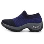 WOWEI Slip On Mavi Siyah Unisex Spor Ayakkabı
