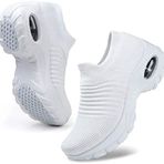 WOWEI Slip On Sade Beyaz Unisex Spor Ayakkabı