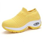 WOWEI Slip On Sarı Beyaz Unisex Spor Ayakkabı
