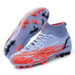 WOWEI WOWEI0021-ZHZU-351 High Top Spike Cleats Athletics Mor Kırmızı Erkek Spor Ayakkabı