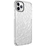Wowlcraft Wowlery Apple iPhone 11 Pro Max Uyumlu Kılıf Prizmatik Tasarım Dayanıklı Kenarlar Şık Tasarım Kılıf - Beyaz