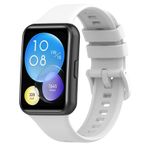 Wownadu Huawei Watch Fit 2 / Watch Fit 2 Active/Watch Fit 2 ile Uyumlu Kayışlar Kadın Erkek Silikon Bant için Zarif Kayış Beyaz Yedek Parça, (Saatsiz)