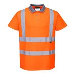 Wowow Reflektörlü Polo Yaka Turuncu Unisex T-shirt