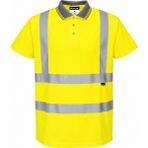 Wowow Reflektörlü Tişört (Polo Yaka) - Sarı - 2XL
