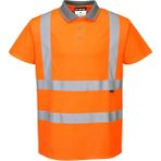 Wowow Reflektörlü Tişört (Polo Yaka) - Turuncu - 3XL