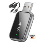 woyax Kablosuz CarPlay Dönüştürücü Android Auto Adaptörü USB/Type-C 2’si 1 arada Dongle CarPlay Kablosuz Bağlantı