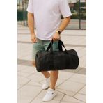 woys Siyah Renk Silindir Spor Çantası - Antreman Çantası- Gym Çantası -fitness Çantası