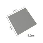 Wozlo 0.5mm 100X100MM Chipset Soğutucu Termal Pad - Cep Telefonu Notebook Ps4 Ps5 - Gri - 13W/M.K
