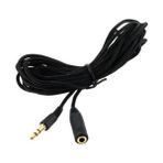 Wozlo 1.5m Ipli Kulaklık Ses Hoparlör Uzatma Kablosu 3.5mm Uzatma - Stereo Uzatma - Siyah - 1,5 m