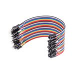 Wozlo 10cm Ayrılabilen Jumper Kablo 40 Pin Erkek - Dişi Dupont Kablo Breadboard Kablo