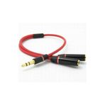 WOZLO 3.5mm Stereo Ses Kulaklık Çoklayıcı Kablo - Monster Sitili