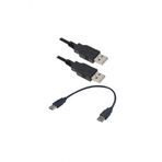 Wozlo 30Cm Usb Erkek Erkek Kablo - Siyah Renk - Iki Ucu Usb Erkek Kablo