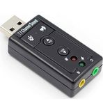 Wozlo 7.1 USB Ses Kartı Harici USB Sound Kart Virtual 3D Çevirici