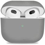 Wozlo Apple Airpods 3 Koruyucu Kılıf - 3. Nesil Silikon Kulaklık Koruma Kılıfı - Gri