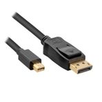 Wozlo Apple Macbook Air/Pro 4K 60 Hz Mini Display Port Thunderbolt to Display Port Kablo 1.8 M