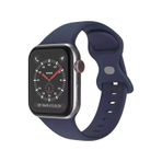 Wozlo Apple Uyumlu Watch 1, 2, 3, 4, 5, 6, 7, 8, Se Silikon Kordon Kayış - M-l Beden 42/44/45mm - Lacivert