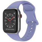 Wozlo Apple Watch 1, 2, 3, 4, 5, 6, 7, 8, Se Silikon Kordon Kayış - M-l Beden 38/40/41mm - Leylak