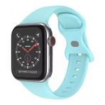 Wozlo Apple Watch 1, 2, 3, 4, 5, 6, 7, 8, Se Silikon Kordon Kayış - M-l Beden 38/40/41mm - Mavi