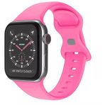 Wozlo Apple Watch 1, 2, 3, 4, 5, 6, 7, 8, Se Silikon Kordon Kayış - M-l Beden 38/40/41mm - Pembe