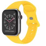 Wozlo Apple Watch 1, 2, 3, 4, 5, 6, 7, 8, Se Silikon Kordon Kayış - M-l Beden 38/40/41mm - Sarı