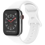 Wozlo Apple Watch 1, 2, 3, 4, 5, 6, 7, 8, Se Silikon Kordon Kayış - S-m Beden 38/40/41mm - Beyaz