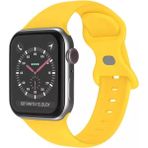 Wozlo Apple Watch 1, 2, 3, 4, 5, 6, 7, 8, Se Silikon Kordon Kayış - S-m Beden 38/40/41mm - Sarı