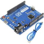 Wozlo Arduino Leonardo R3 Klon ATMEGA32U4 + Micro USB Kablo - Mavi - 1 Adet