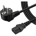 Wozlo C13 Power Kablo Kasa Monitör Ekran Power Güç Kablosu - Kısa Standart Power Kablosu - 1 mt