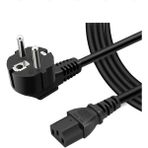Wozlo C13 Power Kablo Standart Kasa Monitör Elektrik Güç Kablosu - 5 mt - Siyah