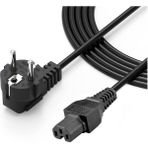 Wozlo C15 Power Kablosu IEC-C15 Oluklu Güç Kablosu - C15 Oyuklu Power Kablo - 1.8 mt - Siyah - 1,8 m