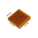 Wozlo Chipset Cpu Gpu Vga Ram Led Aliminyum Pasif Soğutucu Bakır 35 x 35 x 10 MM