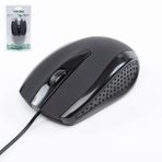 WOZLO Ergonomik USB Optik Kablolu Mouse 1000 DPI - Siyah