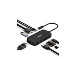 Wozlo Fıdeco Type C To 4K Hdmi - Usb 3.0 Hub, Gigabit Ethernet, Kart Okuyucu, Usb C, Mikrofon Kulaklık