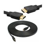 Wozlo HDMI Kablo 4K Full HD 3D Destekli Yassı Flat Slim Kablo 5 M