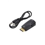 Wozlo Hdmi To Vga Çevirici Dönüştürücü Adaptör 3.5Mm Ses Çıkışlı 1080P