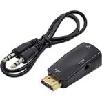 Wozlo HDMI To VGA Çevirici Dönüştürücü Ses Çıkışlı Ps3 Ps4 Receiver Projeksiyon Pc Laptop